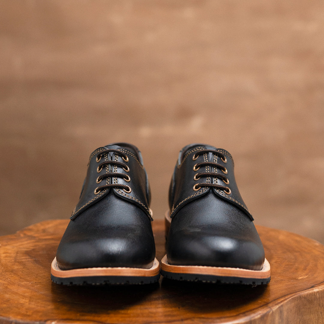 Service Shoe (Raven Black) Goodyear Welted