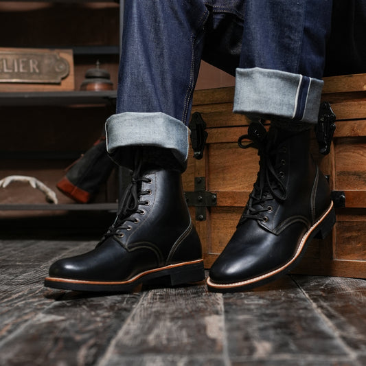 The Craft Boondocker Boots (Raven Black) Goodyear Welted