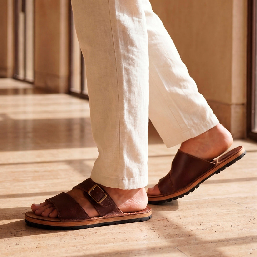 Harbor Slides (Saddle Tan)