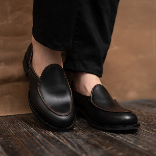 Belgian Loafers (Raven Black) Goodyear Welted