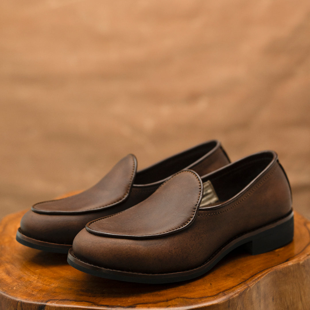 Belgian Loafers (Vintage Brown) Goodyear Welted