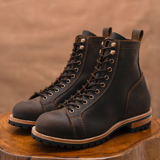 Monkey Explorer Boots 6" (Vintage Brown) Goodyear Welted