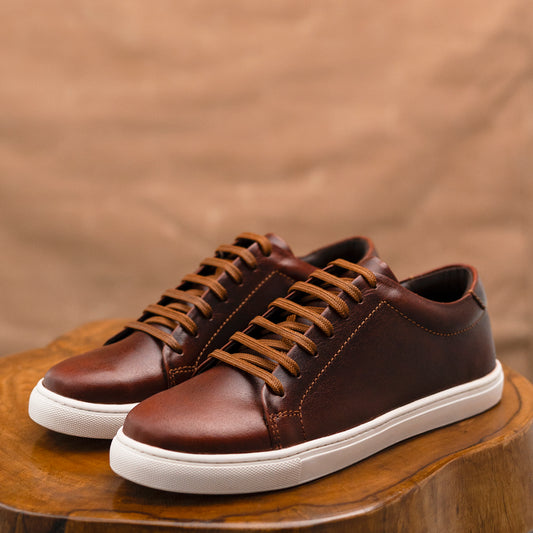 Manhattan Low Top Sneakers (Saddle Tan)