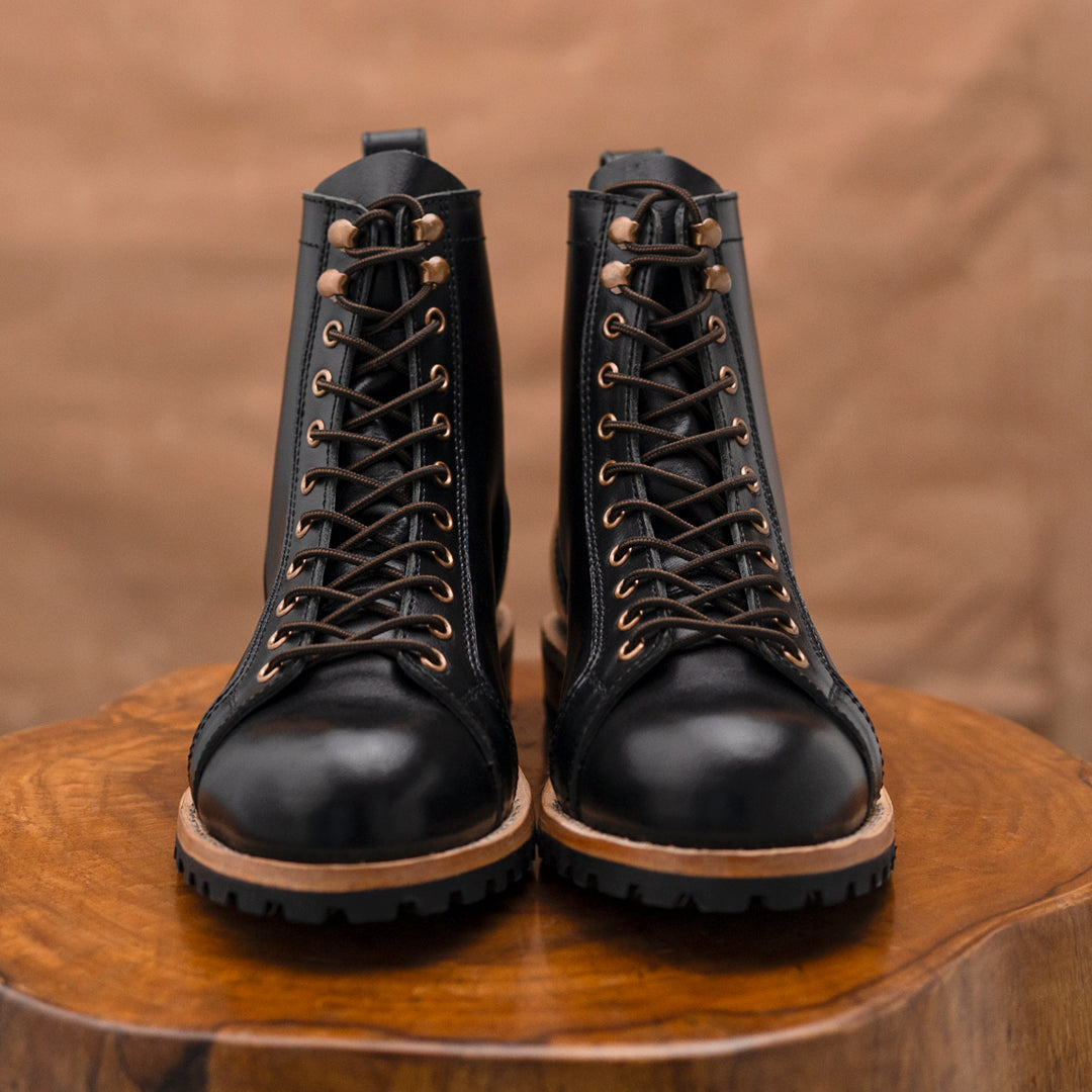 Monkey Explorer Boots 6" (Raven Black) Goodyear Welted