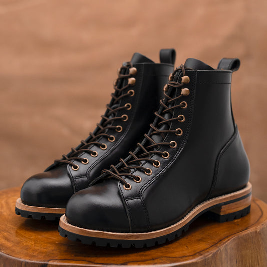 Monkey Explorer Boots 6" (Raven Black) Goodyear Welted
