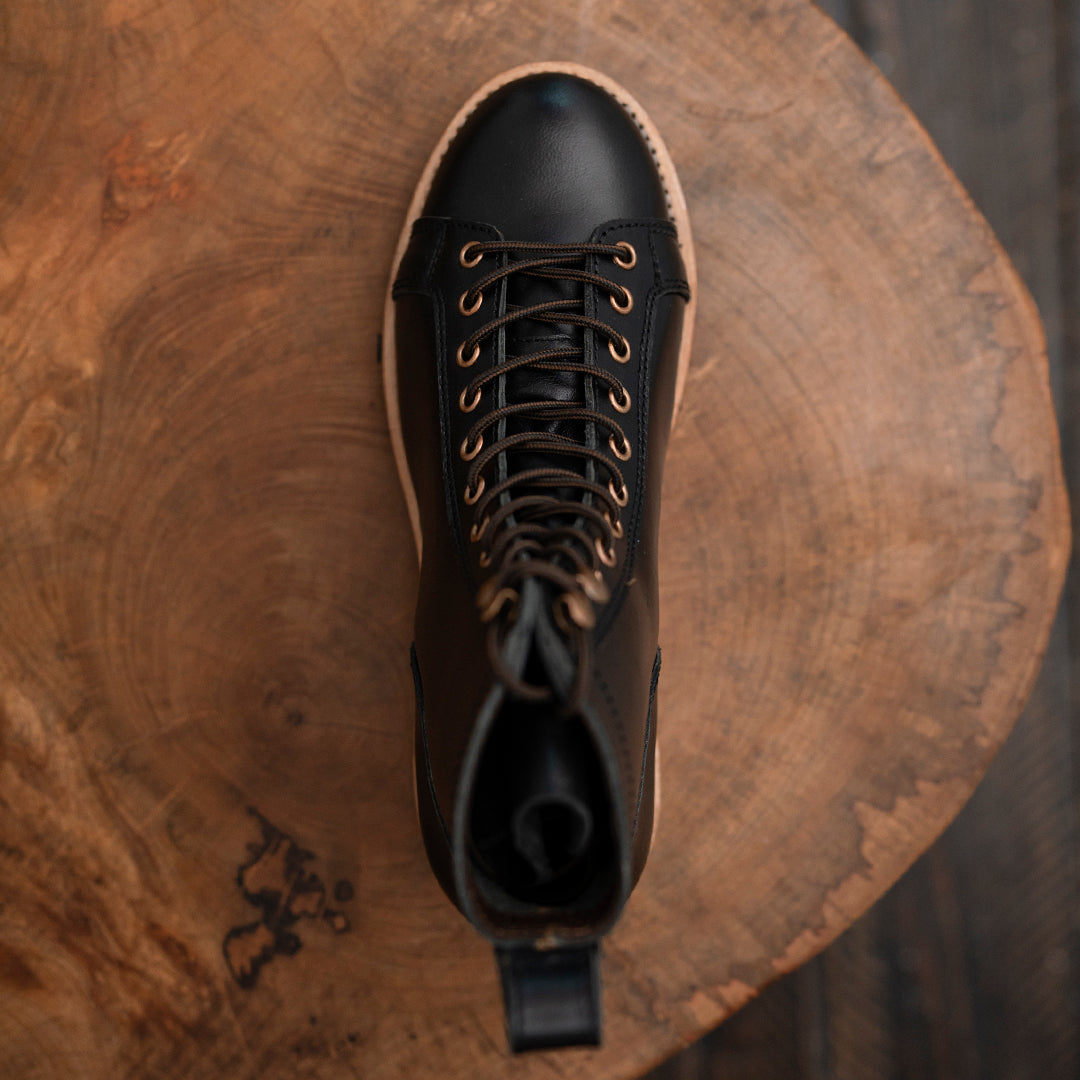 Monkey Explorer Boots 6" (Raven Black) Goodyear Welted