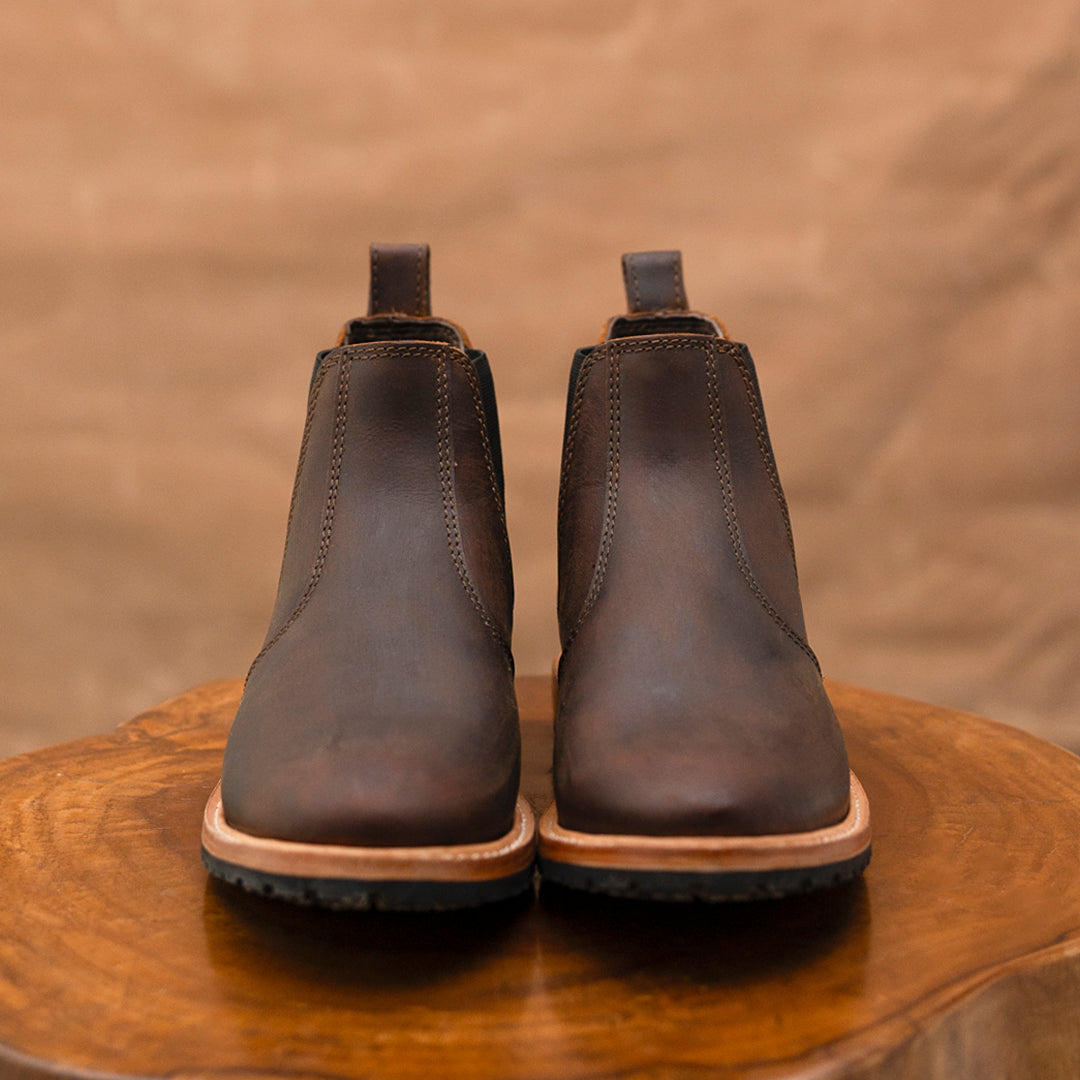 Chicago Chelsea Boots 6" (Vintage Brown) Goodyear Welted