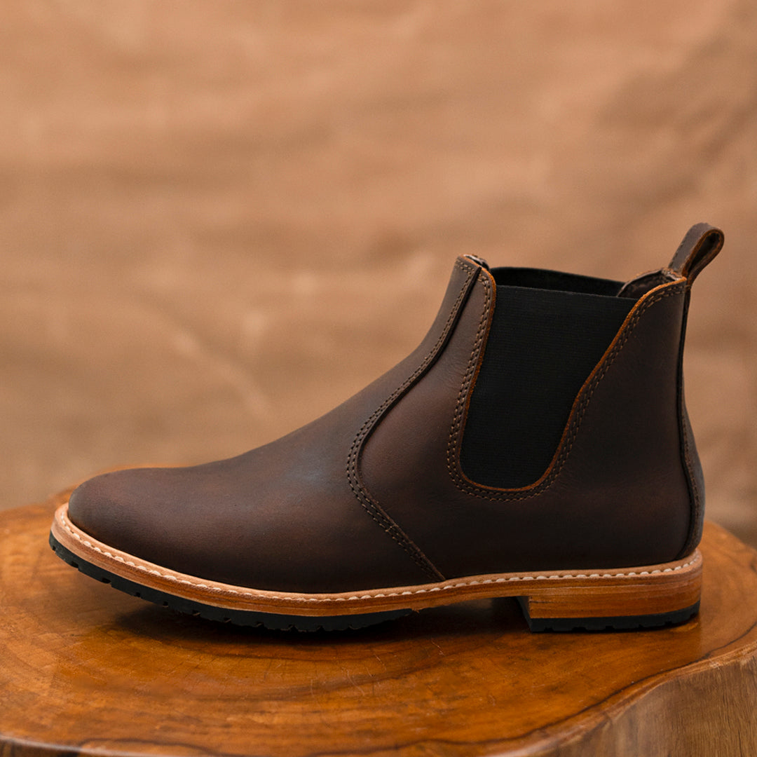 Chicago Chelsea Boots 6" (Vintage Brown) Goodyear Welted