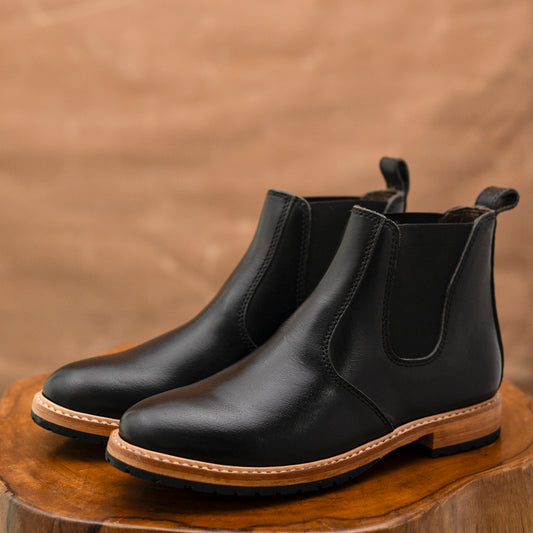 Chicago Chelsea Boots 6" (Raven Black) Goodyear Welted