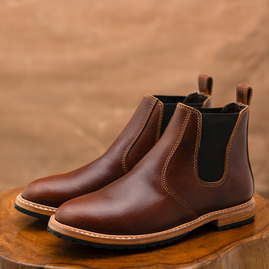 Chicago Chelsea Boots 6" (Saddle Tan) Goodyear Welted