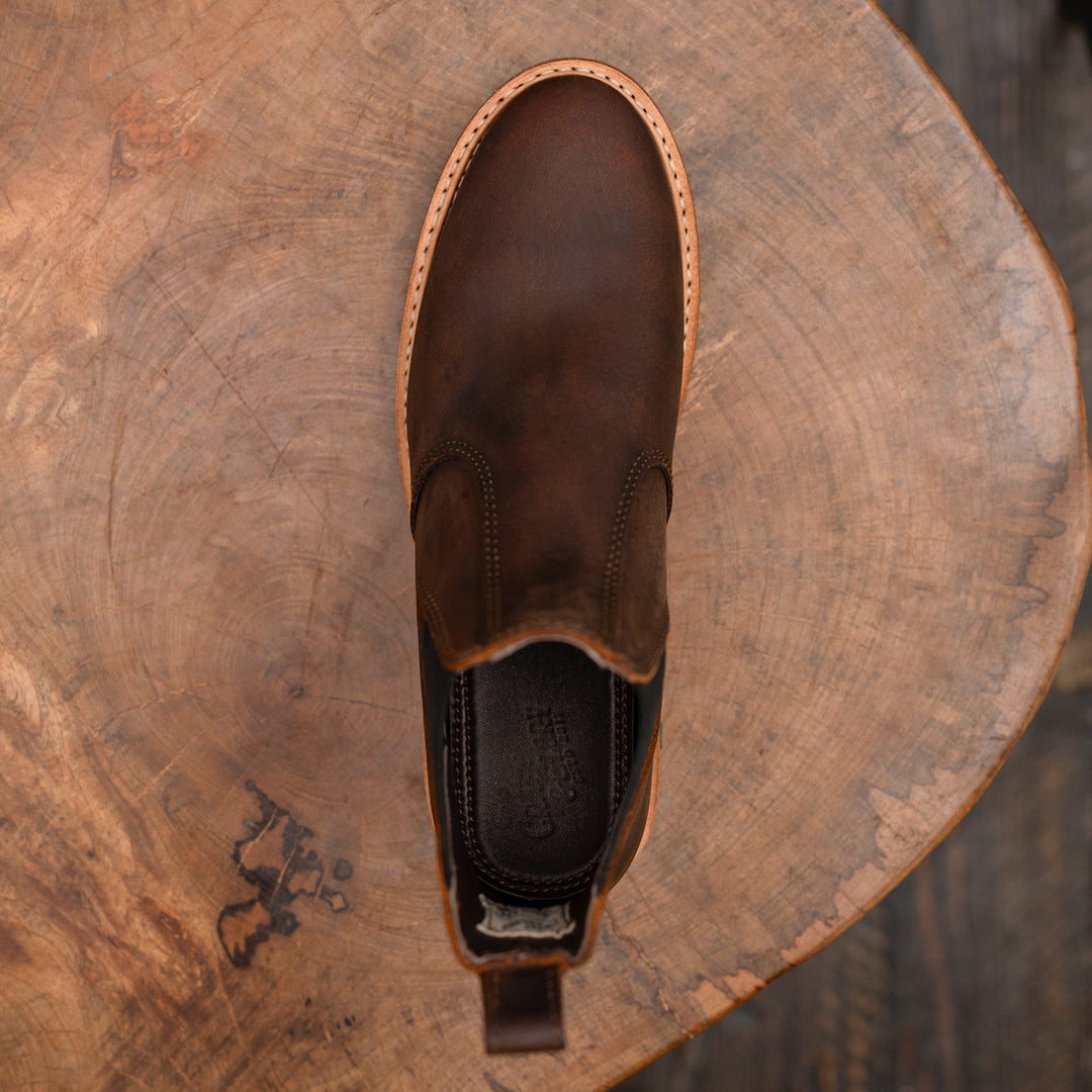 Chicago Chelsea Boots 6" (Vintage Brown) Goodyear Welted