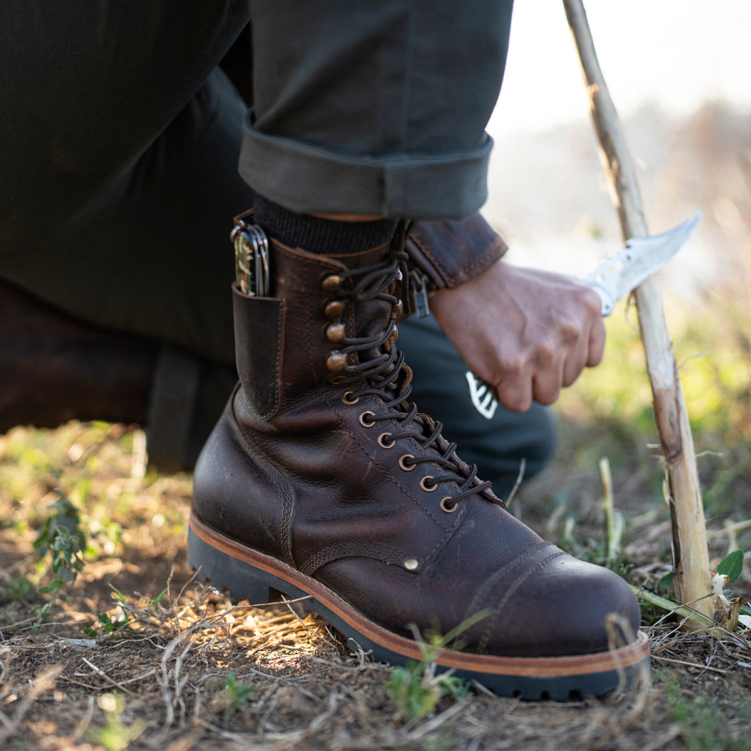 Combat Boots 8" (Vintage Brown) Goodyear Welted
