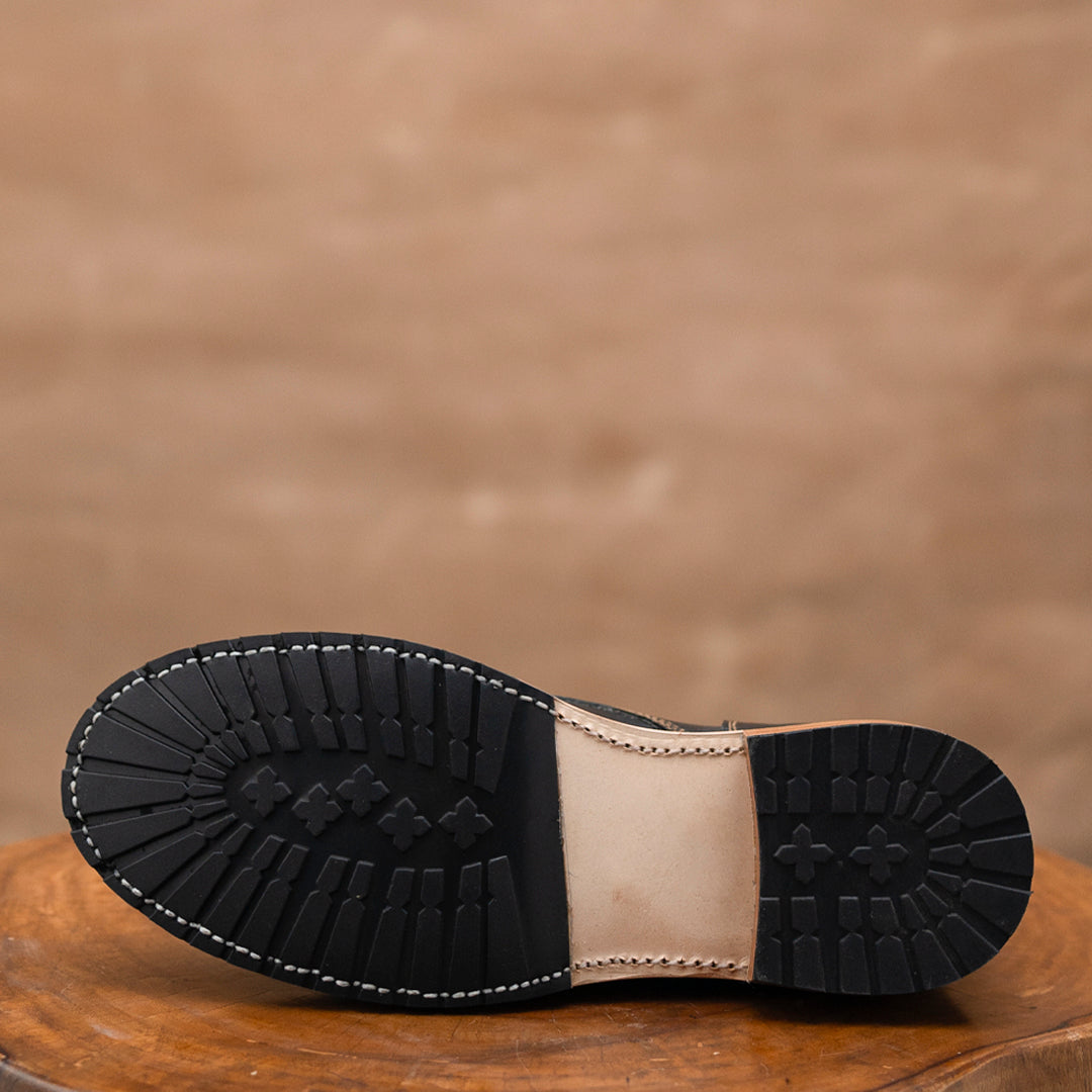Service Shoe (Raven Black) Goodyear Welted