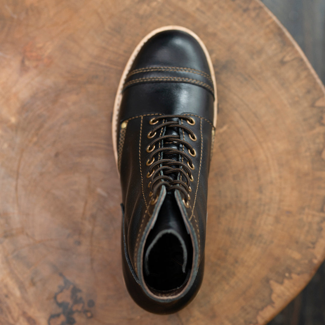 Combat Boots 6" (Raven Black) Goodyear Welted