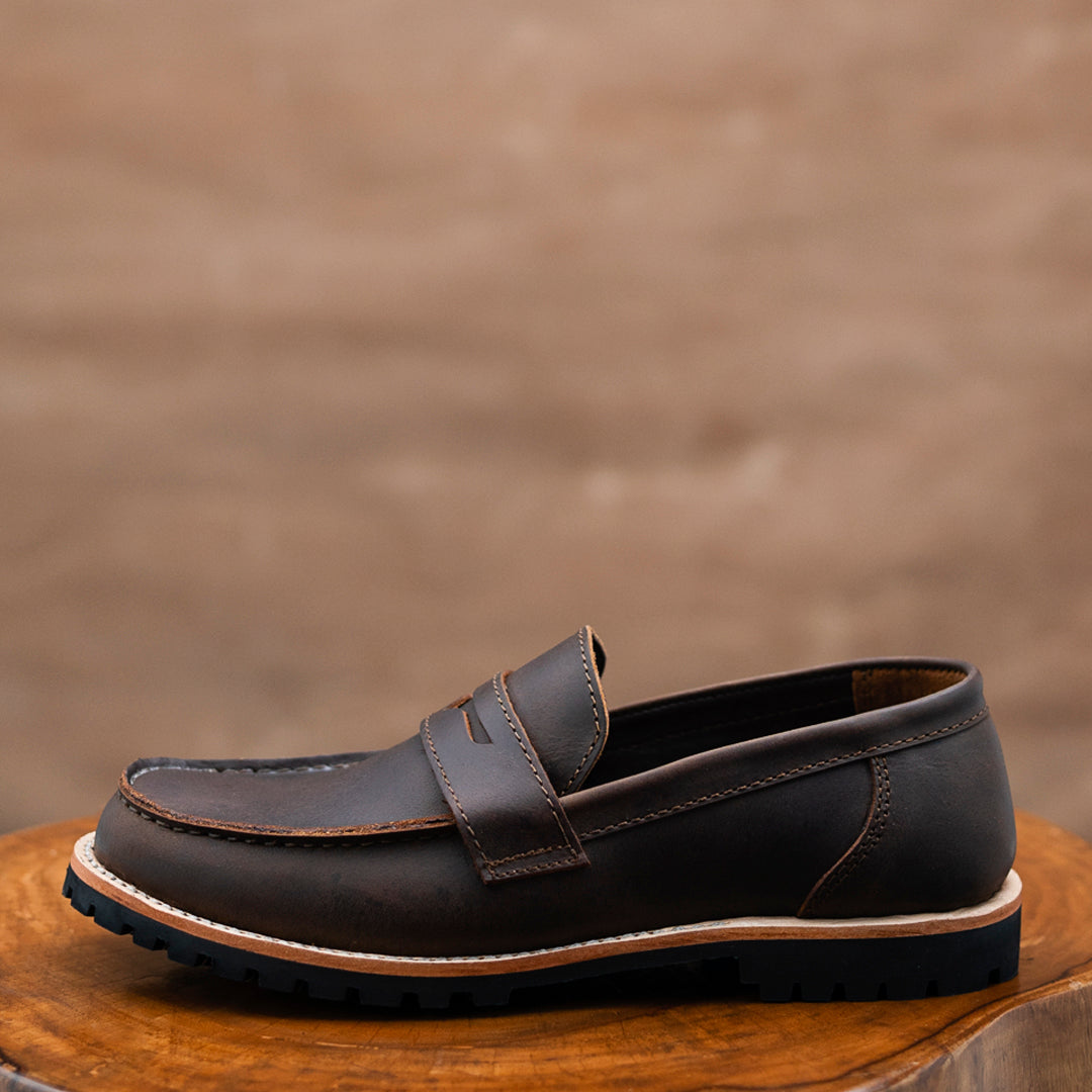 Oslo Penny Loafers (Vintage Brown) Goodyear Welted