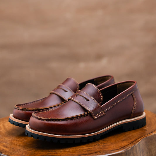 Oslo Penny Loafers (Saddle Tan) Goodyear Welted