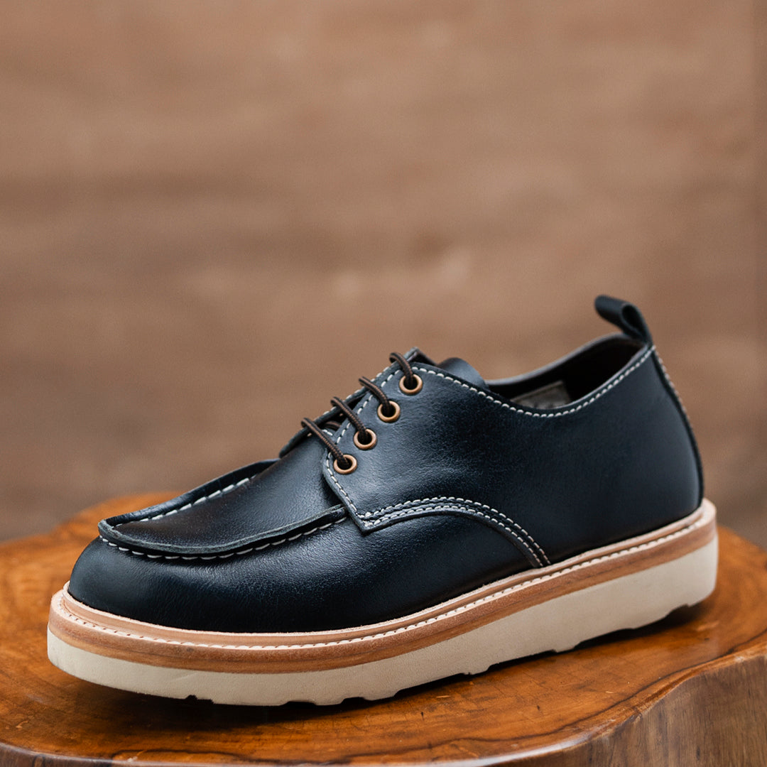 Moc-Toe Shoes (Raven Black) Goodyear Welted – Craft Glory