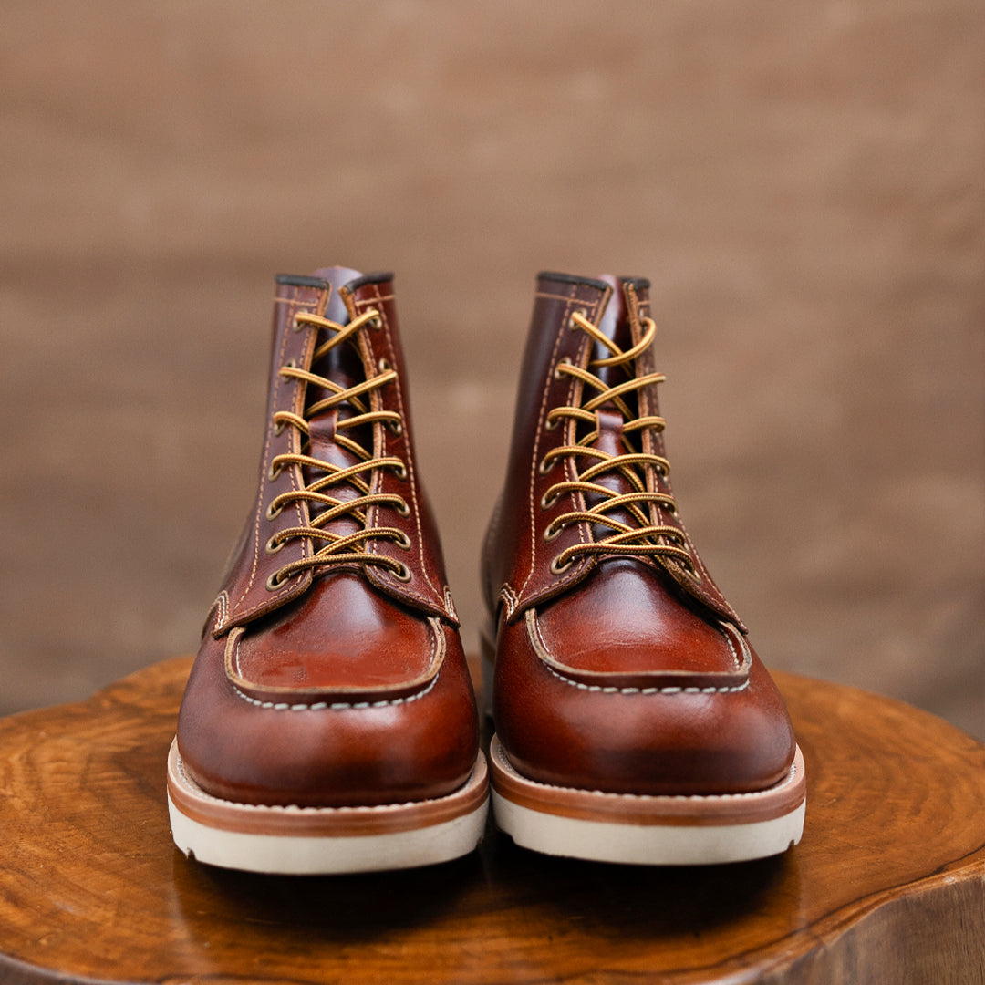 Moc-Toe Leather Boots 6" (Saddle Tan) Goodyear Welted