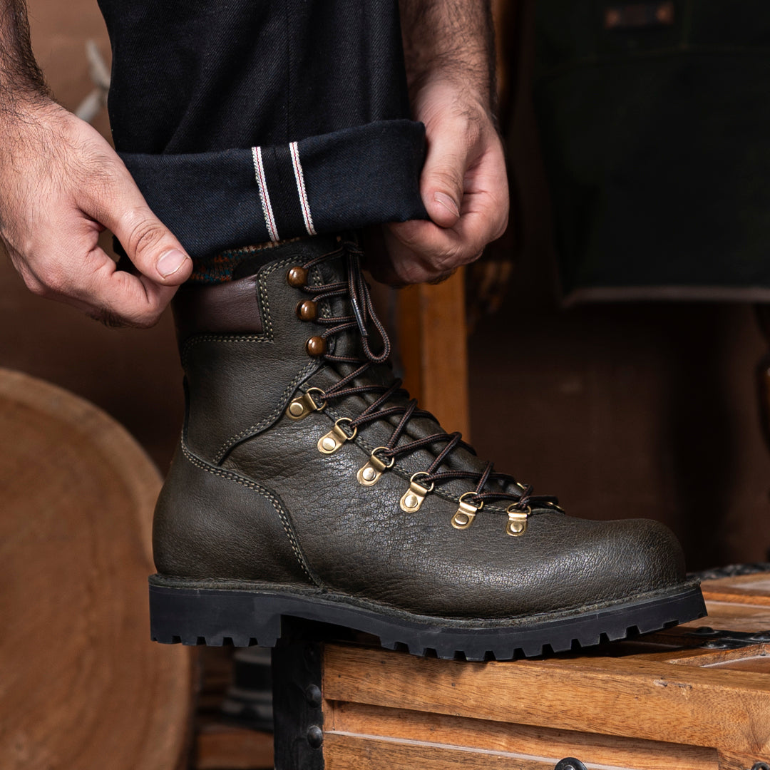 Himalayan Hiker Boots 6" (Moss Green) Water Repellent