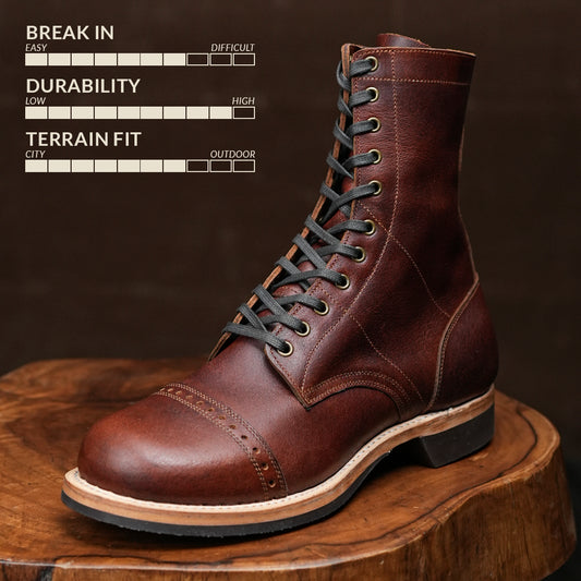 Hell Jumper Boots ( Saddle Tan ) with Trooper Sole