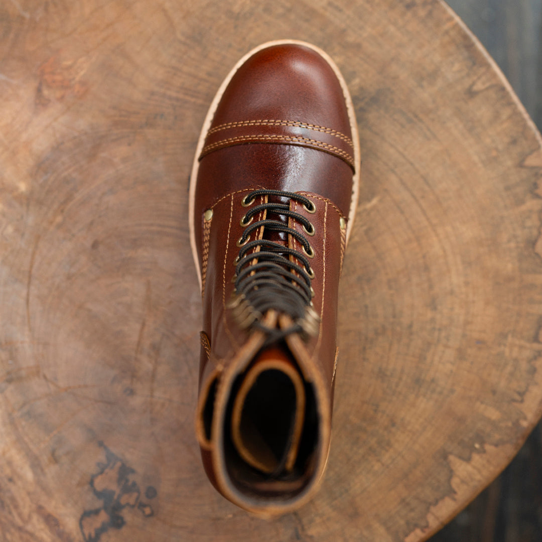 Combat Boots 8" (Saddle Tan) Goodyear Welted