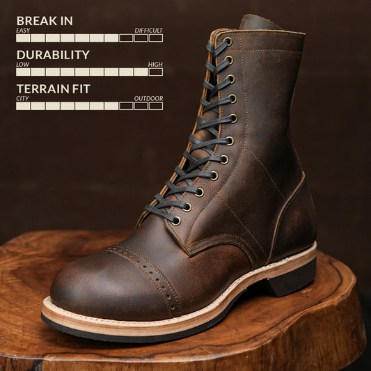 Hell Jumper Boots ( Vintage Brown ) with Trooper Sole