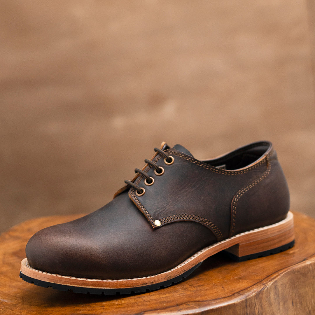 full grain leather goodyear welted dress shoes Handmade Goodyear Welted Leather Dress Shoes - Men's Formal Fashion