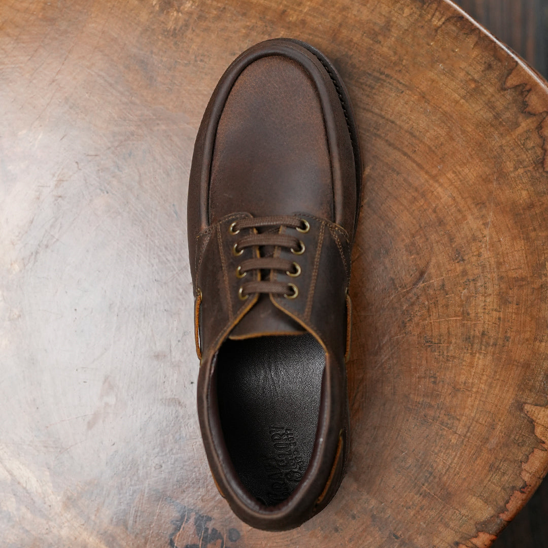 TEST Voyager Boat 2.0 Shoes (Vintage Brown) Goodyear Welted