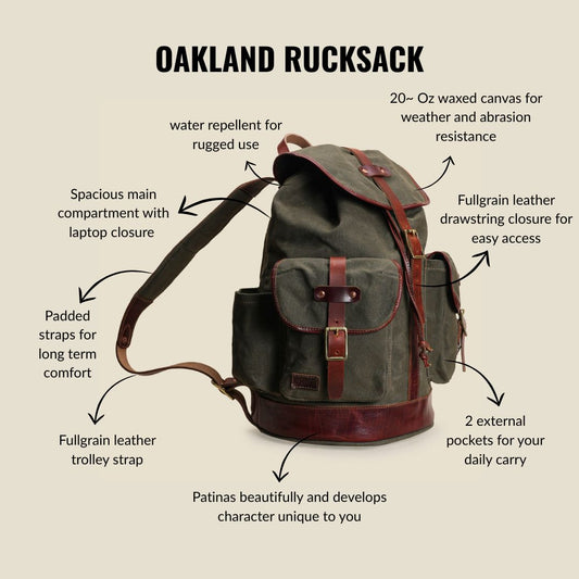 Oakland Rucksack ( Forest Green )