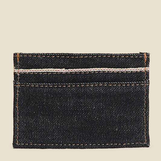 Blue Blood Card Holder ( Selvedge Denim )