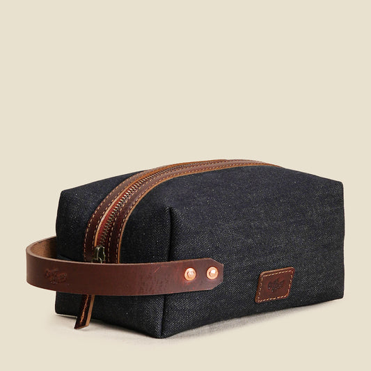 Utility Dopp Kit ( Selvedge Denim )
