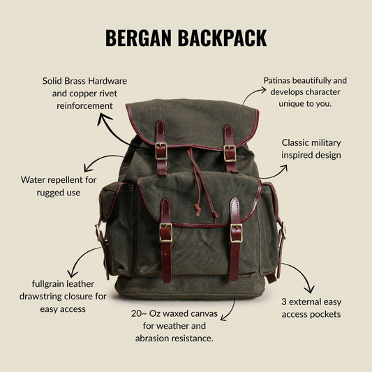 Bergan Backpack ( Forest Green )
