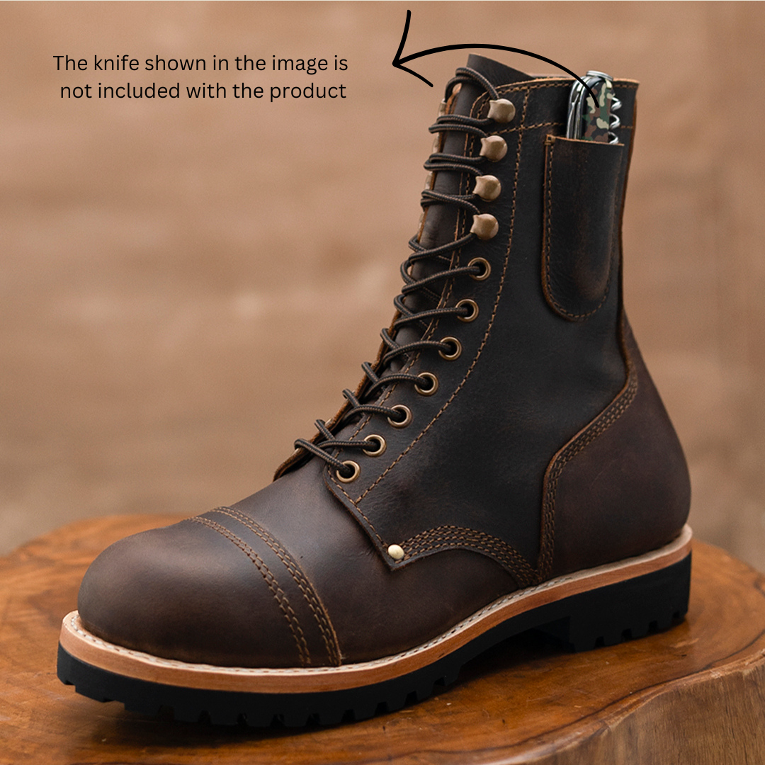 Combat Boots 8" (Vintage Brown) Goodyear Welted