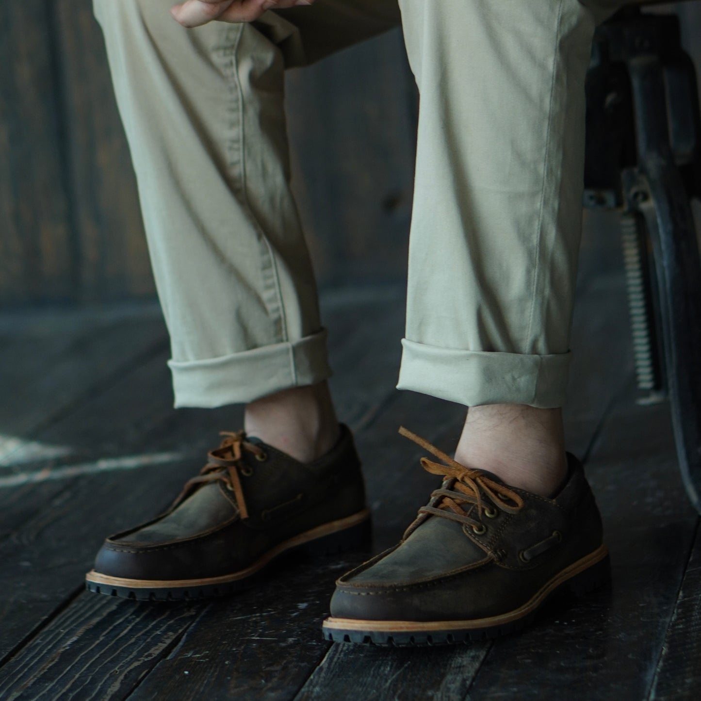 Voyager Boat Shoes (Vintage Brown) Goodyear Welted