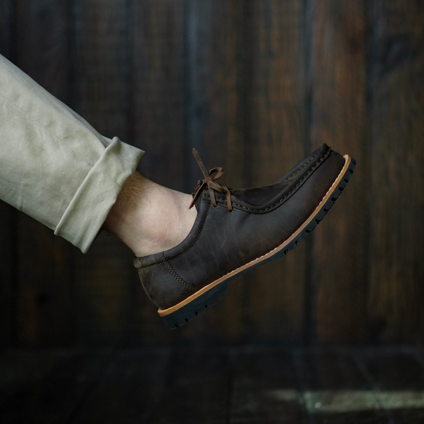 Strider Moc Shoe (Vintage Brown) Goodyear Welted