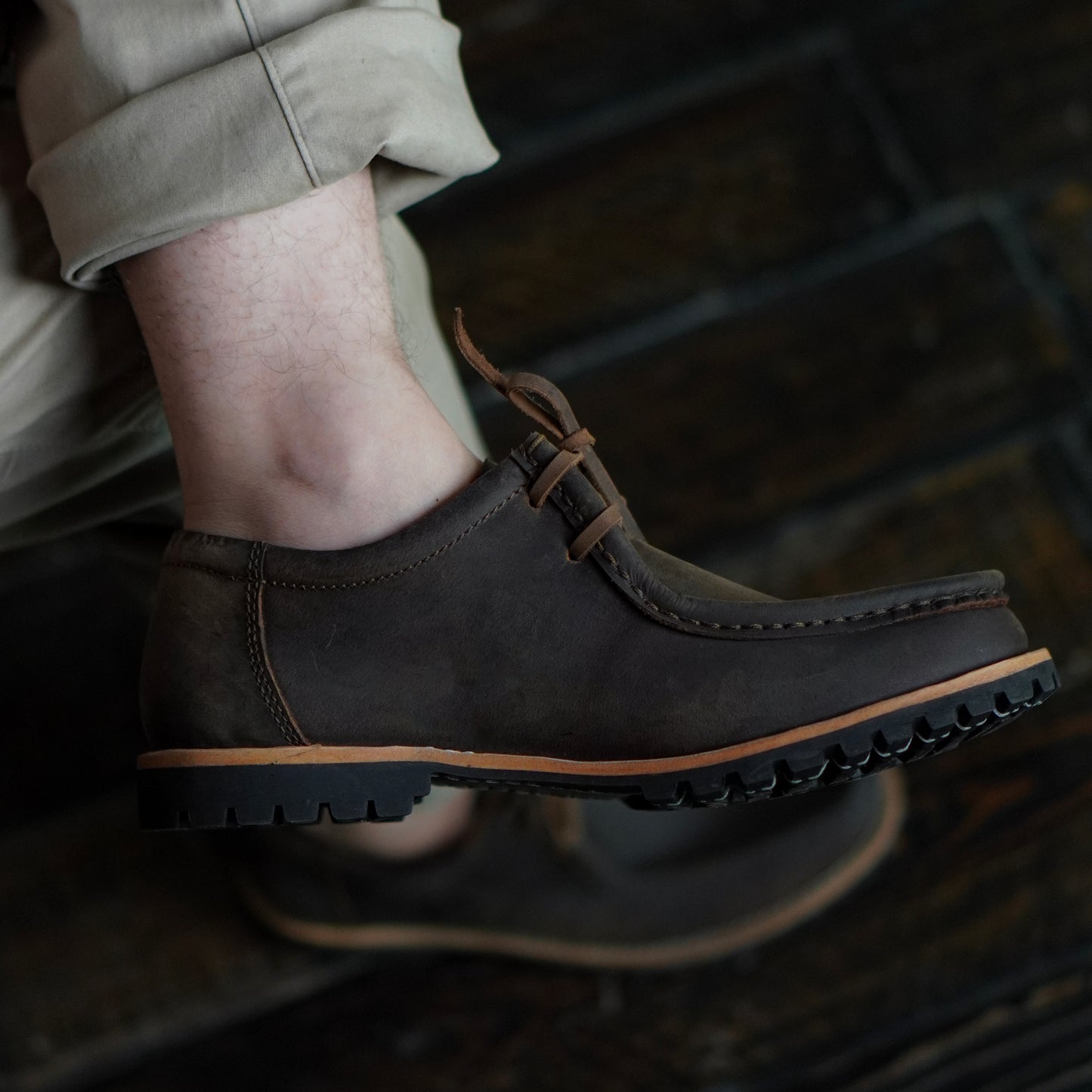 Strider Moc Shoe (Vintage Brown) Goodyear Welted