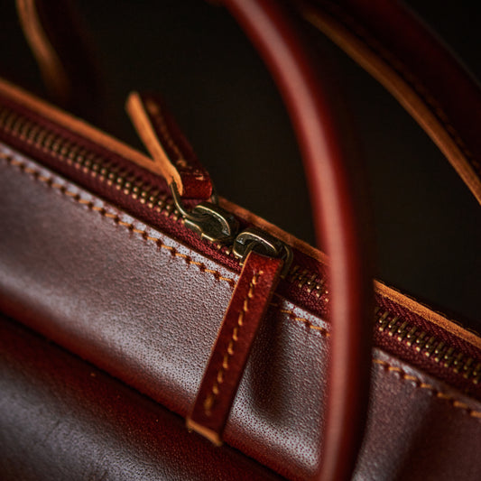 Boston Briefcase (Saddle Tan)