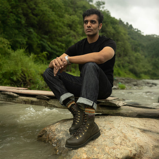 Himalayan Hiker Boots 6" (Moss Green) Water Repellent