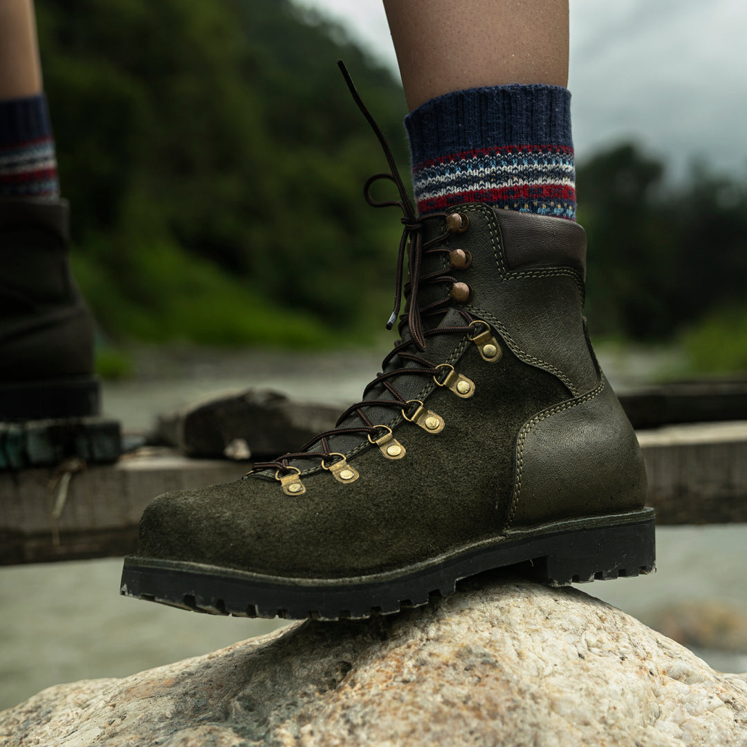 Women Himalayan Hiker Boots 6" (Grizzly Green) Water Repellent (45 Days Pre-Order)