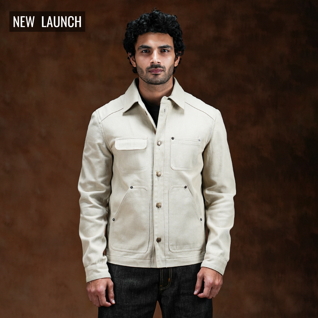Chore Jacket Arctic Wolf 12 Oz Cotton Twill – Craft & Glory