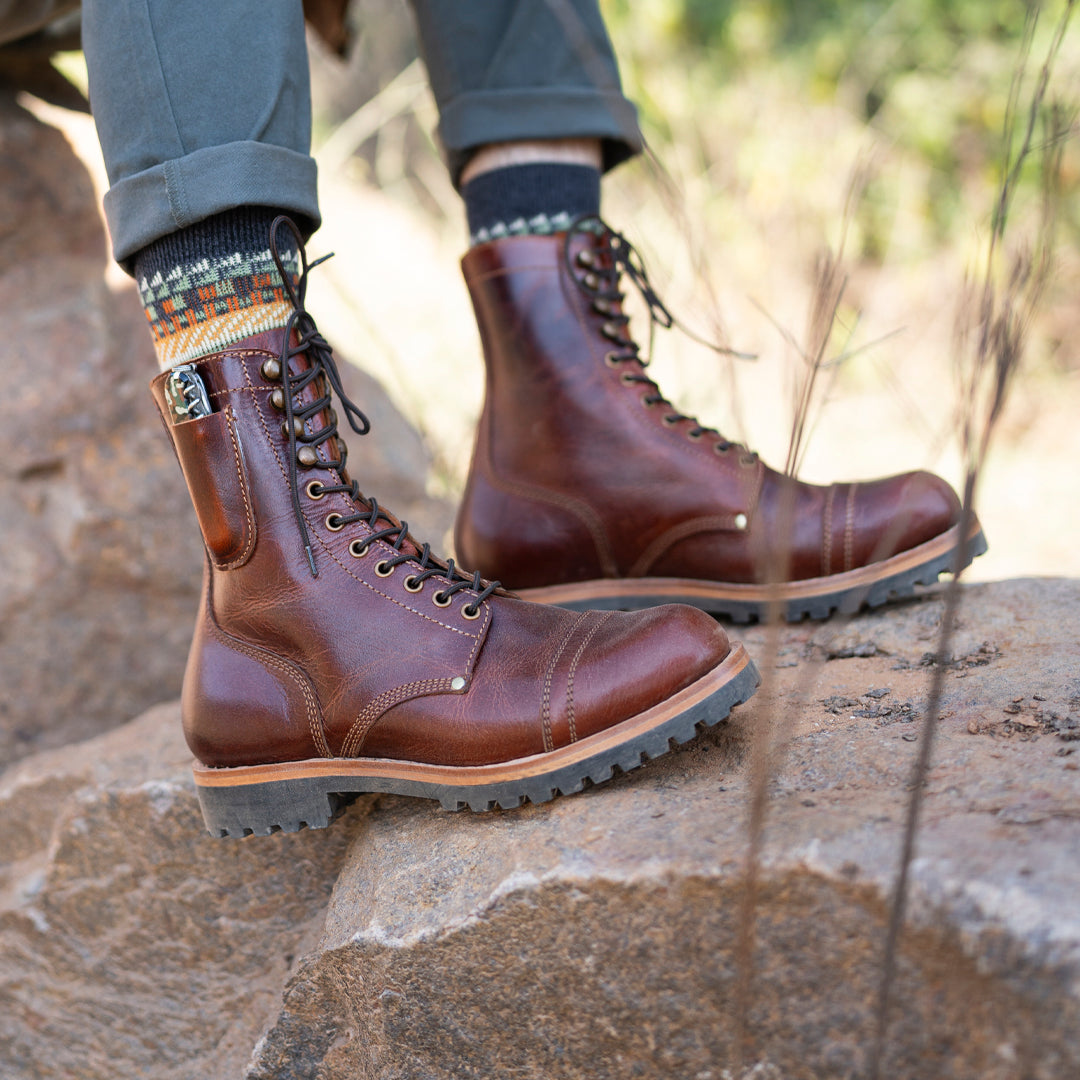 Combat Boots 8" (Saddle Tan) Goodyear Welted