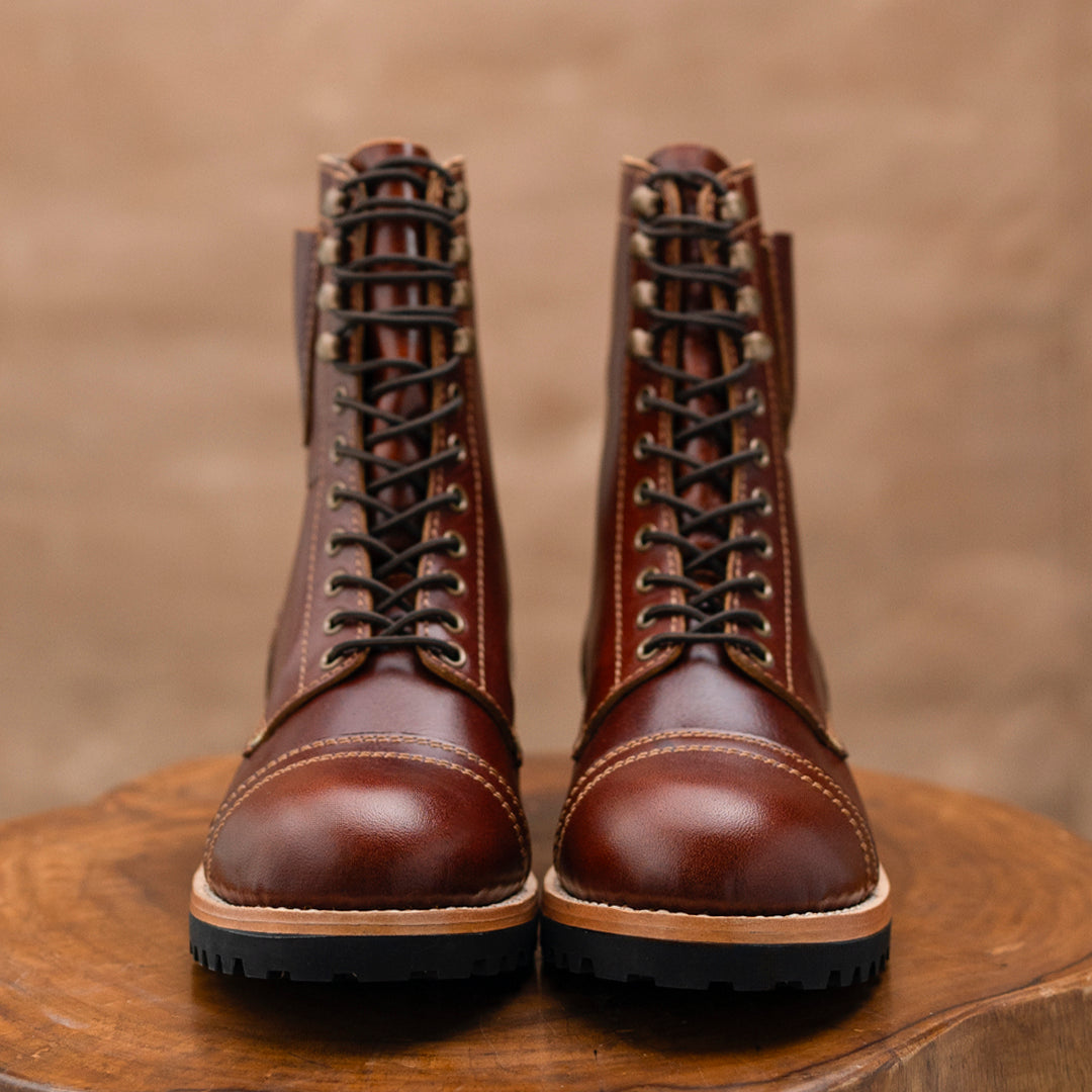 Combat Boots 8" (Saddle Tan) Goodyear Welted