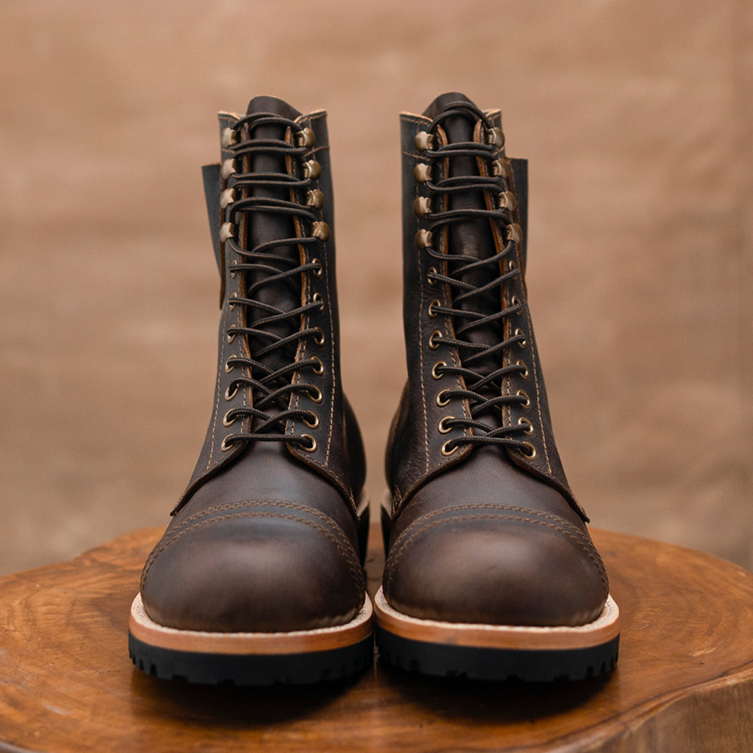 Combat Boots 8" (Vintage Brown) Goodyear Welted