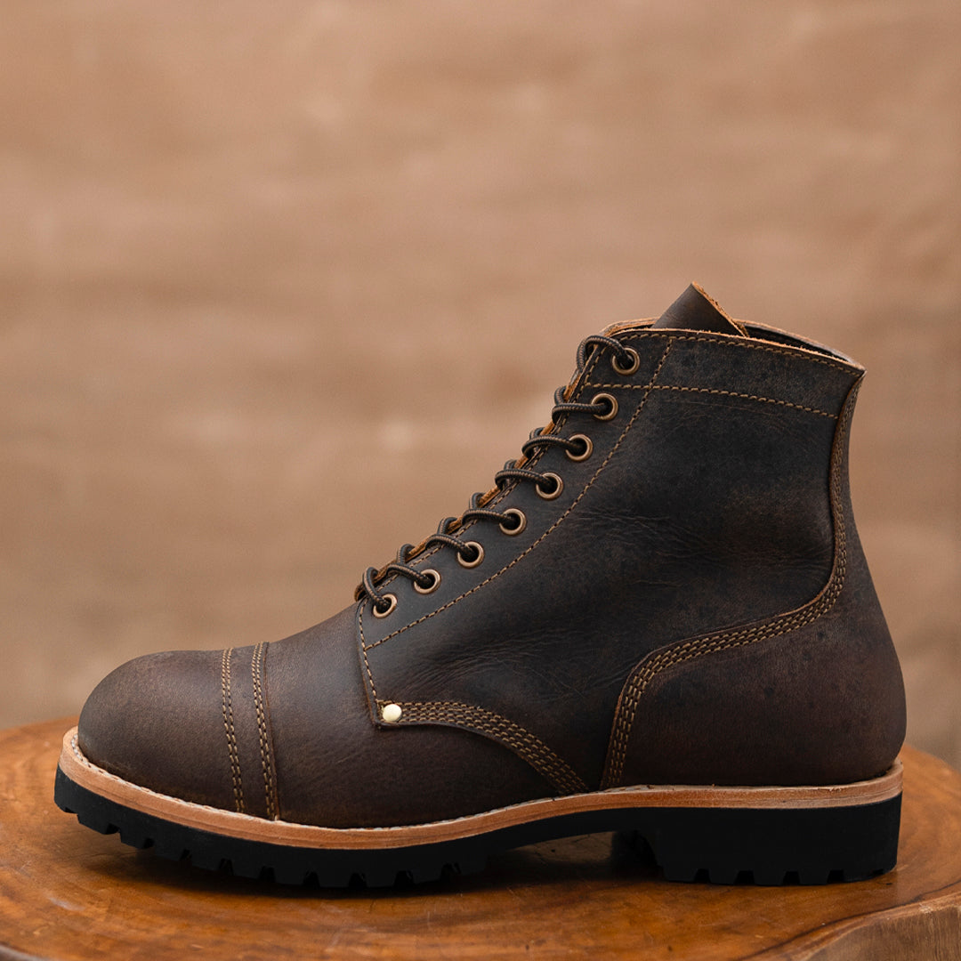 Combat Boots 6" (Vintage Brown) Goodyear Welted