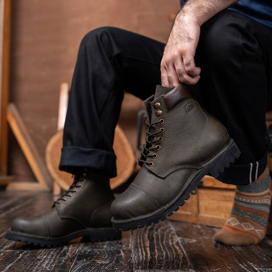 Himalayan Trailmaster Boots 6" (Moss Green) Water Repellent