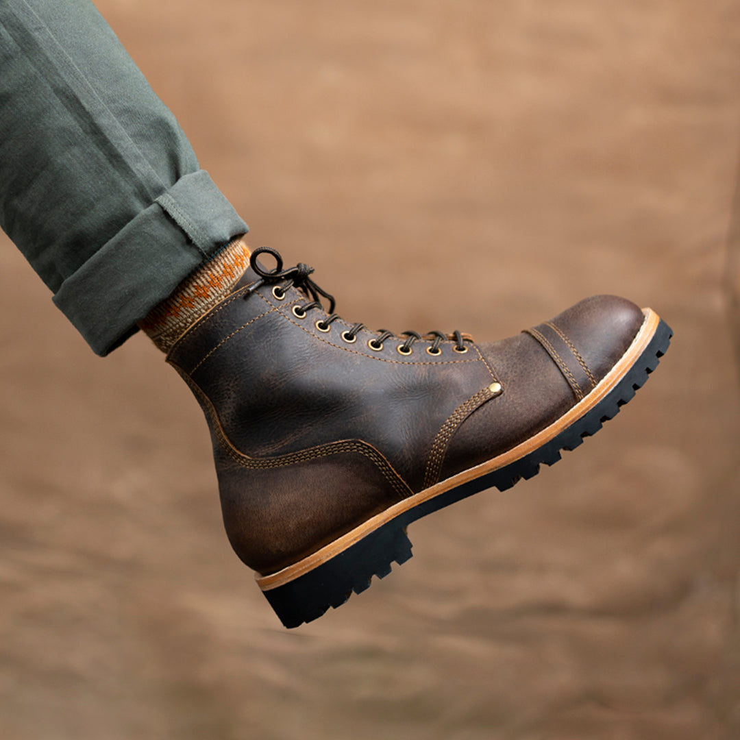 Combat Boots 6" (Vintage Brown) Goodyear Welted