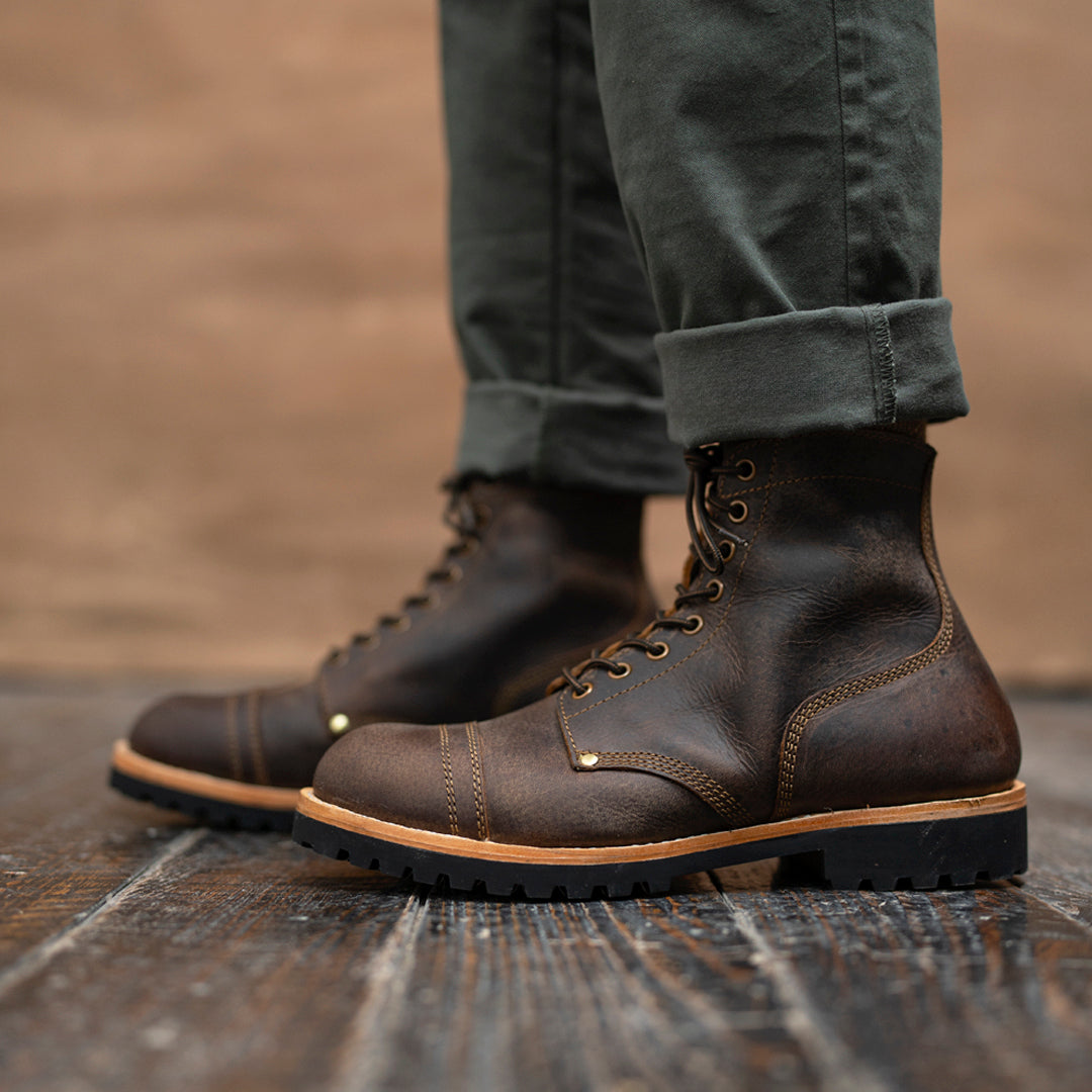 Combat Boots 6" (Vintage Brown) Goodyear Welted