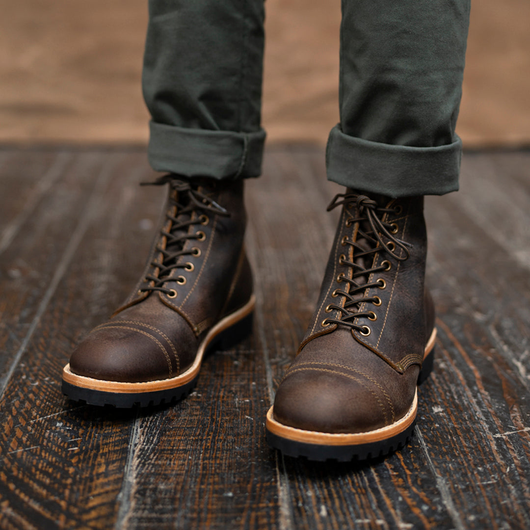 Combat Boots 6" (Vintage Brown) Goodyear Welted