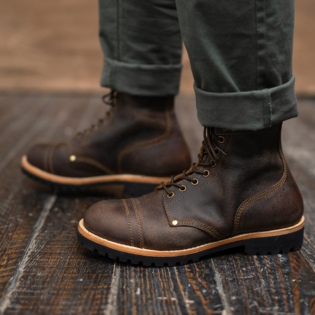Combat Boots 6" (Vintage Brown) Goodyear Welted