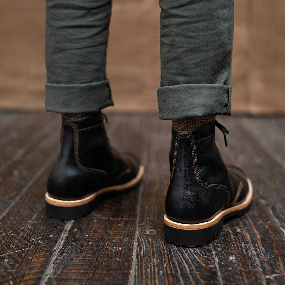 Combat Boots 6" (Raven Black) Goodyear Welted